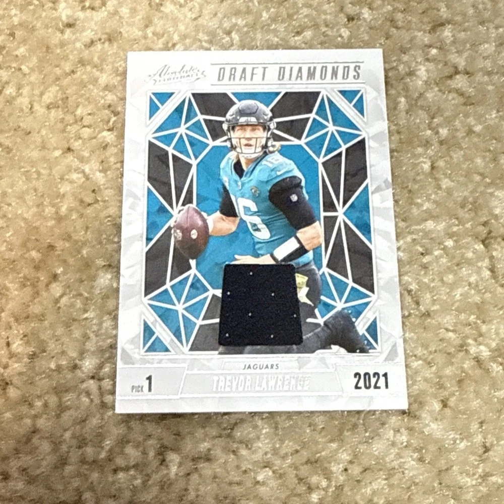 2024 Absolute Trevor Lawrence‎ Draft Diamonds Patch Relic Jacksonville Jaguars
